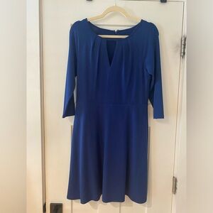 Ann Taylor Women’s Size 8P Dress Blue 3/4 Sleeve